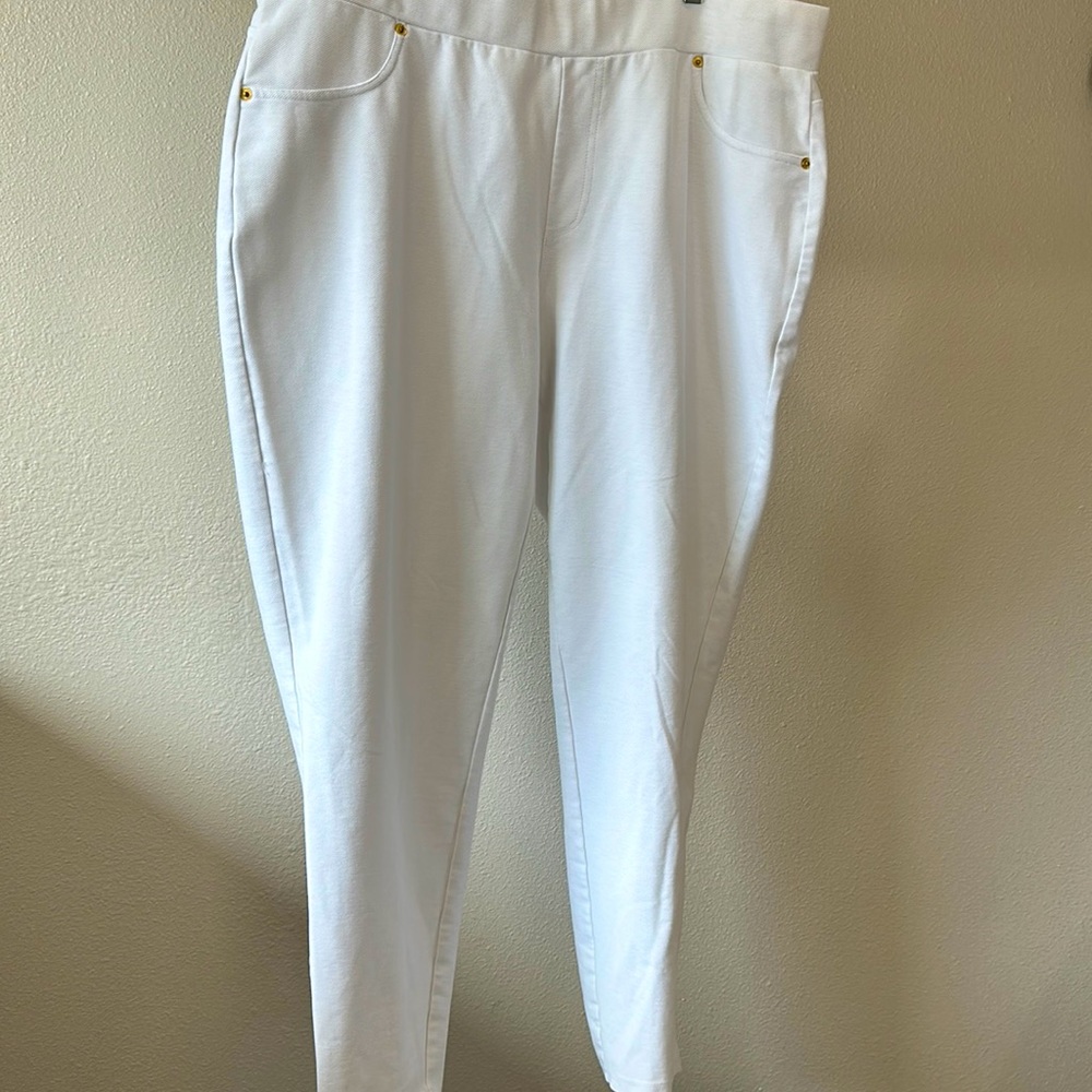 MICHAEL Michael Kors White Leggings Size 2X